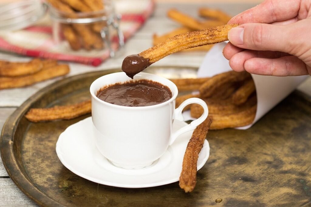 Spanish Churros with Thick Hot Chocolate Dip