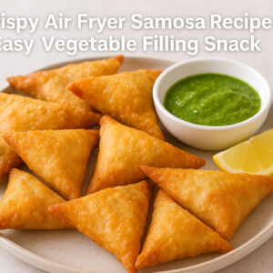 Crispy Air Fryer Samosa Recipe | Easy Vegetable Filling Snack