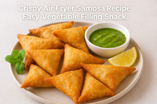 Crispy Air Fryer Samosa Recipe | Easy Vegetable Filling Snack