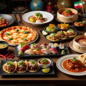 Famous international dishes