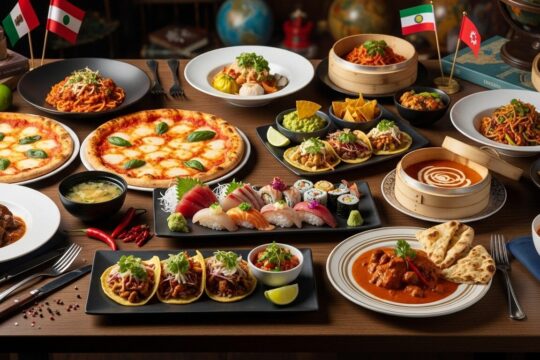 Famous international dishes