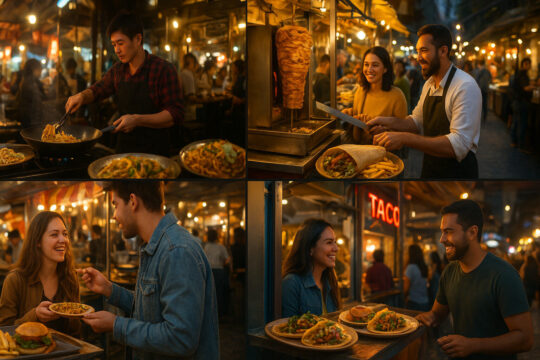 Explore world cuisine and street food on blog