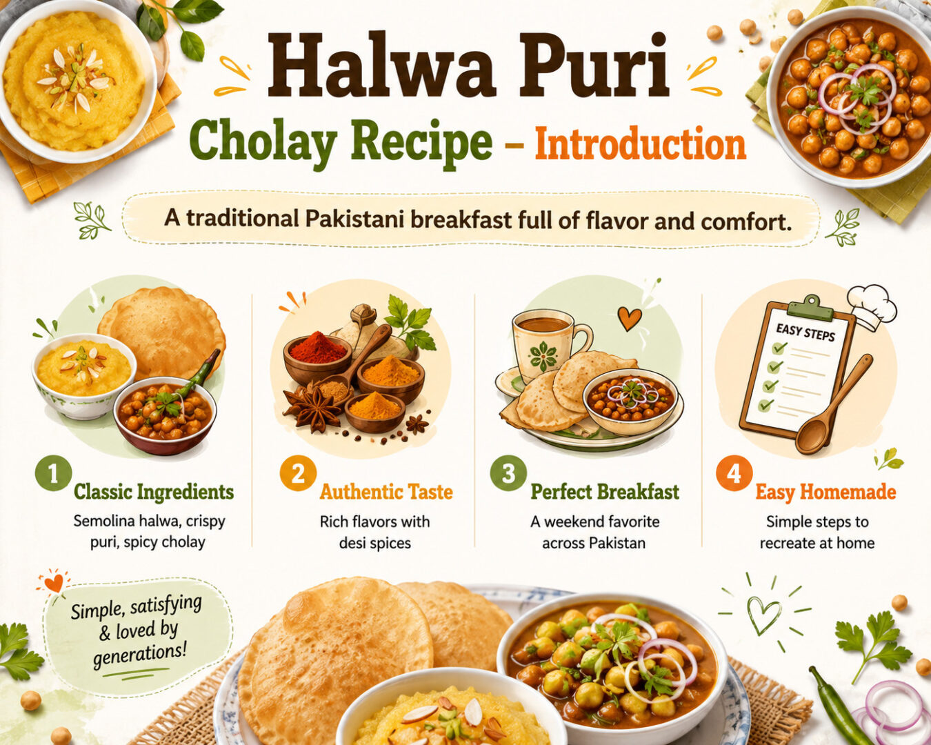 Halwa Puri Cholay